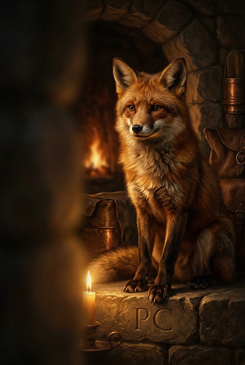 Golden paw prints on dark gaming background